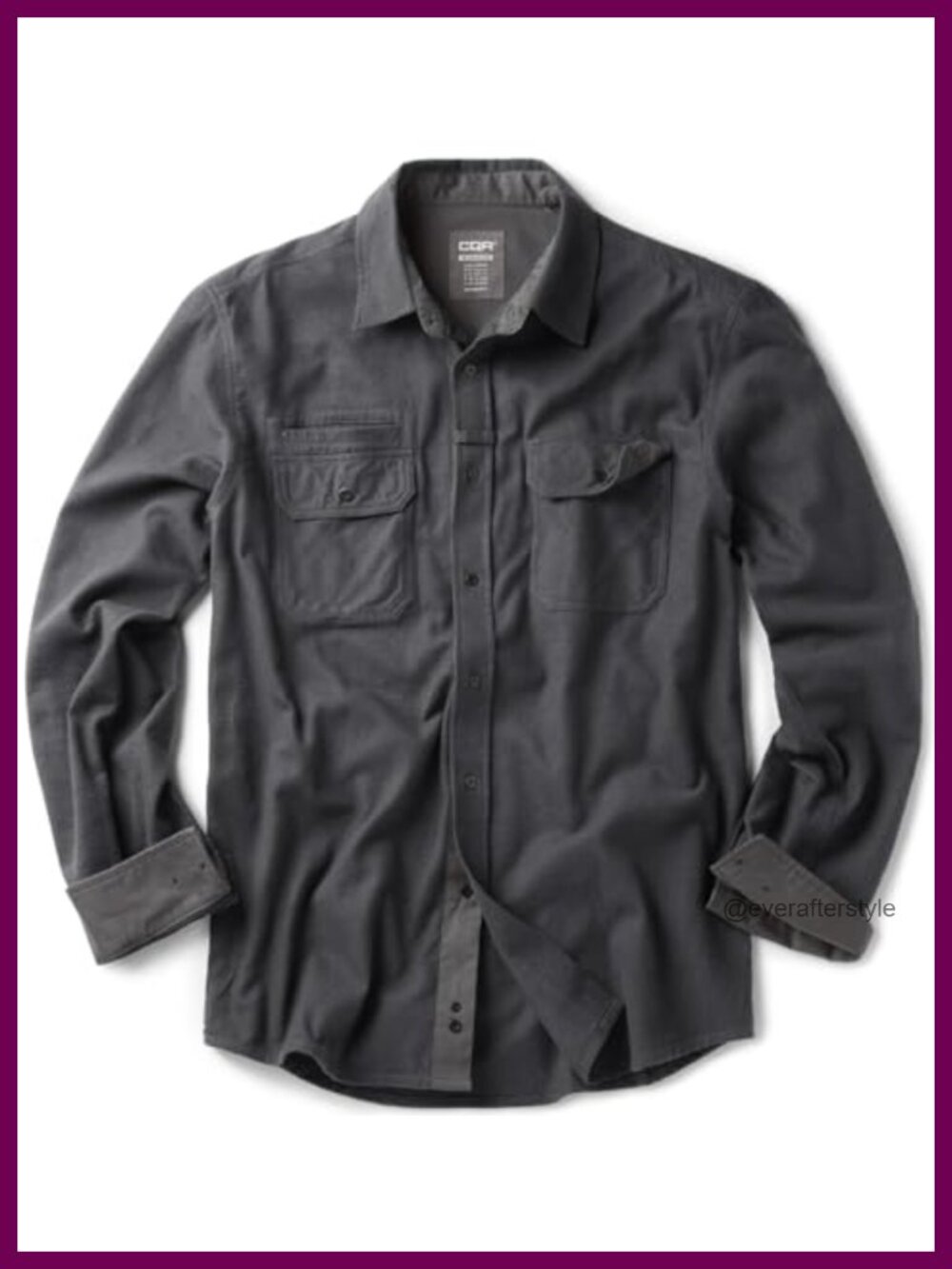 100% Cotton Flannel Button Down Shirt Long Sleeve Plaid Casual Outdoor